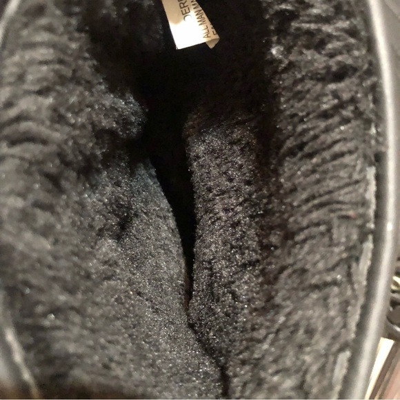 Khombu Wanderer Winter Boots Black Gray Velcro Size 8 - Picture 7 of 9